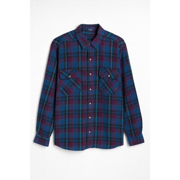 Woolrich Other - Vintage Woolrich Plaid Flannel Shirt Blue Purple Unisex Grunge Oversized